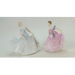 Royal Doulton figures Invitation HN2170 and Pirouette HN2216 (2)