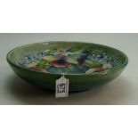 William Moorcroft large footed fruit dish decorated with the slipper orchid design,