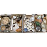 A collection of pottery and ceramic items to include Robert Lowe hand thrown studio wares.