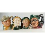 Royal Doulton large character jugs to include The Gardener, Dick Whittington,