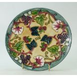 Moorcroft 1998 year plate decorated in the summers end design,