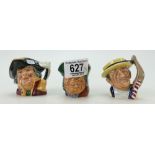 Royal Doulton small character jugs Town Crier D6544,