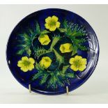 Moorcroft 1990 year plate decorated in the buttercups design,