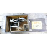 A vintage Lewin Universal Plane, with original box and manually (missing one cutter,