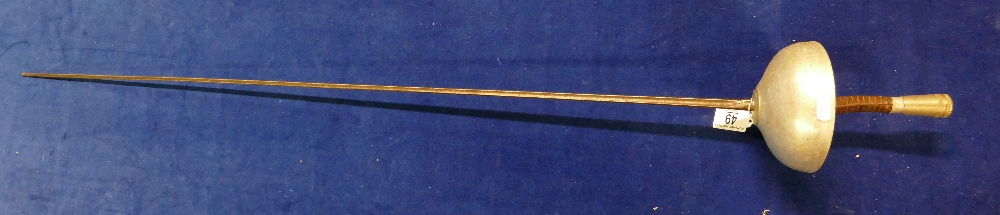 French sword fencing sword rapier or foil, marked Leon Paul 108cm.