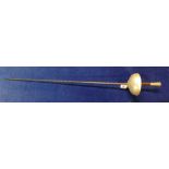 French sword fencing sword rapier or foil, marked Leon Paul 108cm.