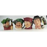 A collection of Royal Doulton large character jugs to include The Cardinal,