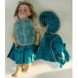 Early 20th Century Bisque headed doll marked S&H( possibly Simon & Halbig)