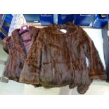 Two vintage full length fur jackets(2)