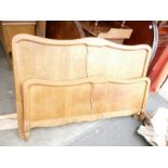 French oak double bed (headboard,