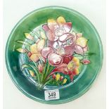 Moorcroft Large African Lily Pattern Plate 26cm diameter