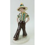 Goldscheider figure of boy in hat(restored)