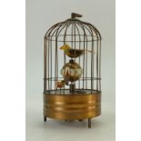 Brass Bird Cage Clock in Working Order