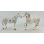 Beswick grey Connemara pony and grey horse 1261 (2)