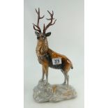 Beswick Monarch of The Glen limited edition figure of stag on rock