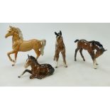 Beswick Palomino 1261, Shire Foal 951,