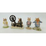 Royal Doulton Bramble Hedge tableau Lily Weaver Spinning DBH58,