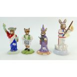 Royal Doulton Bunnykins figures Scotsman DB180 (cert) and Statue Of Liberty DB198 ,