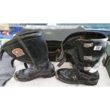 Vintage Gaerne branded Italian Leather motorcycle boots,