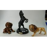 Royal Doulton figure Spirit of the Wild, Beswick Lion 1419,