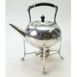 Silver plated James Dixon SPIRIT KETTLE.