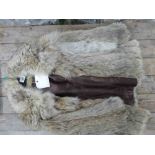 Sixth sense branded ladies size 12 light brown fur jacket