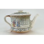 Royal Doulton series ware teapot Olde Moreton Hall D3858,