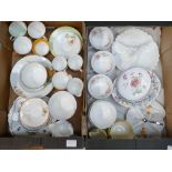 A collection of Shelley Ware to include soup bowls, tureen dish,