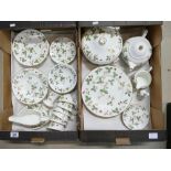A collection of Wedgwood dinner and tea ware in the Wild Strawberry design (2 trays,