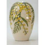 Moorcroft vase decorated in the wattle design, made for the Australian market, height 18.