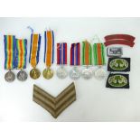 Two x pairs WWI War & Victory medals - 75832 Pte O Turner RAMC,