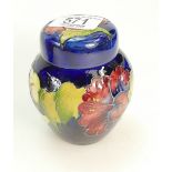 Walter Moorcroft small ginger jar & cover decorated in the design, height 11.