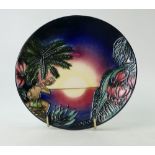 Moorcroft 2000 year plate decorated in the birth of light design,