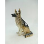 Beswick large fireside seated alsation dog 2410,