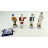 A collection of Wade Michelin Miniatures limited edition figures to include Cowboy, Red Indian,