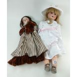Early 20th century Bisque Headed Schoenau Hoffmeister 1909 doll and similar item marked SF8