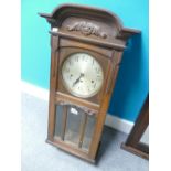 20th Century oak wall clock