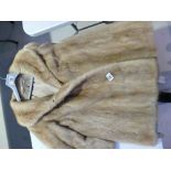 Kendal Milne branded blonde fur jacket ( rips to liner)