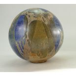 Large Decorative Art Pottery Sphere