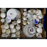 A mixed collection of items to include commemorative Royal Doulton, Aynsley,