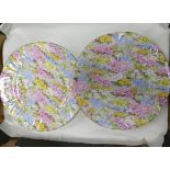 Six Shelley Rock Garden side plates