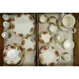 Royal Albert Old Country Roses dinner and tea ware (2 trays)