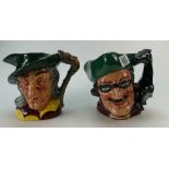 Royal Doulton large character jugs Pied