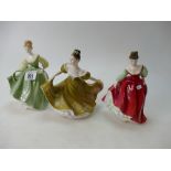 Royal Doulton lady figures Fair Lady green HN2193,