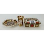 Royal Crown Derby Imari Pattered small footed vase,