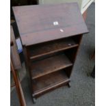 20th Century oak bible/book stand unit with shelving