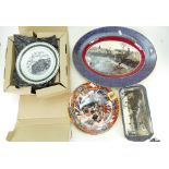 Wedgwood large Ralph Lauren Berkshire Hunt meat platter and oblong platter, together with 6 ltd. ed.