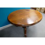 Mahogany Oval tilt top breakfast table