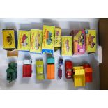 8 x Matchbox Lesney boxed cars / lorries / wagons good to near mint condition.