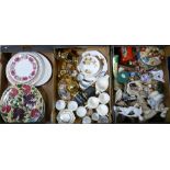 A mixed collection of items including Duchess floral patterned part tea set,